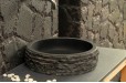 Vasque Pierre Salle de Bain en Basalte noir VOLCANO DARK