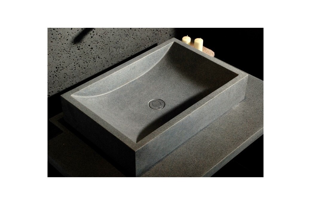 lavabo 60x40 vasque de salle de bain poser en pierre granit gris torrence - Vasque Rectangulaire Salle De Bain lavabo 60x40 vasque de salle de bain poser en pierre granit gris torrence - Vasque Rectangulaire Salle De Bain