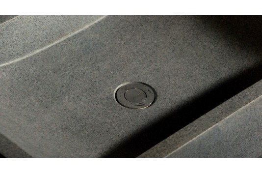 Vasque pierre naturelle grise en granit véritable TORRENCE Vasque pierre naturelle grise en granit véritable TORRENCE
