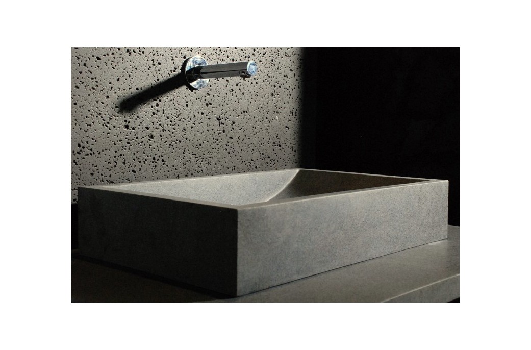 lavabo 60x40 vasque de salle de bain poser en pierre granit gris torrence - Vasque Rectangulaire Salle De Bain lavabo 60x40 vasque de salle de bain poser en pierre granit gris torrence - Vasque Rectangulaire Salle De Bain