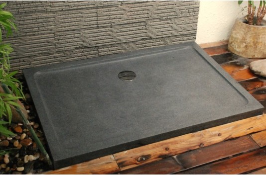 Receveur de douche 120x80 en pierre taillé dans le granit PALAOS Receveur de douche 120x80 en pierre taillé dans le granit PALAOS