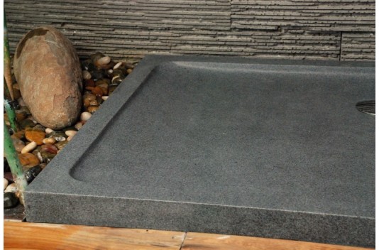 Receveur de douche 120x80 en pierre taillé dans le granit PALAOS Receveur de douche 120x80 en pierre taillé dans le granit PALAOS