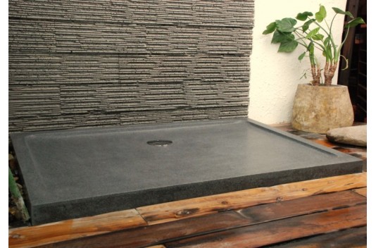 Receveur de douche 120x80 en pierre taillé dans le granit PALAOS Receveur de douche 120x80 en pierre taillé dans le granit PALAOS