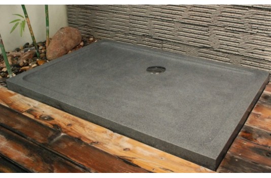 Receveur de douche 120x80 en pierre taillé dans le granit PALAOS Receveur de douche 120x80 en pierre taillé dans le granit PALAOS
