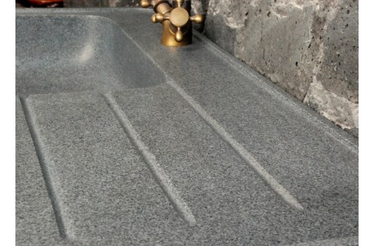 Évier de cuisine en pierre granit véritable 90x60 NORWAY