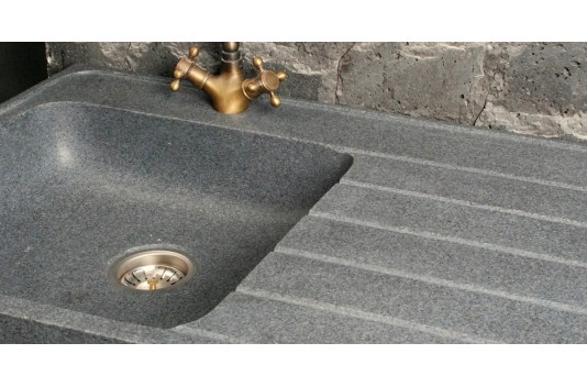 Évier de cuisine en pierre granit véritable 90x60 NORWAY