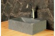 Lave mains en pierre naturelle 32x27 granit véritable BALTIC