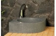 Lave mains en pierre d'angle 34x34cm granit véritable SAMOA