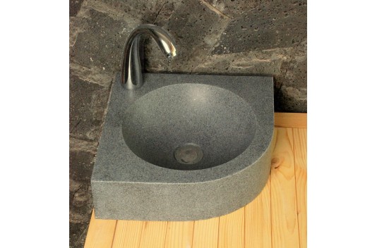 Lave mains d'angle en pierre granit véritable SAMOA Lave mains d'angle en pierre granit véritable SAMOA