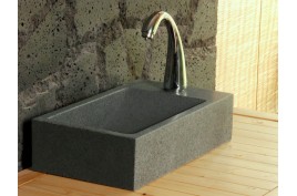 Lave mains en pierre 40x23 granit véritable NEWPORT