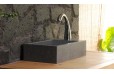 Lave mains en pierre 40x23 granit véritable NEWPORT