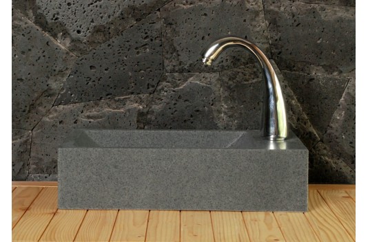 Lave mains en pierre 40x23 granit véritable NEWPORT