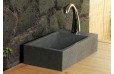 Lave mains en pierre 40x23 granit véritable NEWPORT