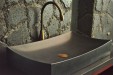 Vasque en pierre naturelle noire granit véritable TOJI SHADOW