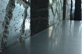 Plan de travail Granit Noir luxe sous vasques prêt à l'emploi SIRIUS