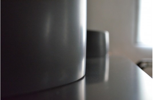 Vasque ronde pierre naturelle basalte noir RONDO DARK