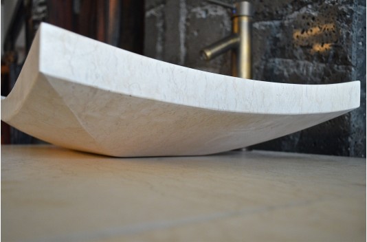 Vasque salle de bain en pierre 60X40 marbre Égyptien - ESNA