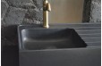 Évier de cuisine pierre 90x60 Granit Noir Luxe NORWAY SHADOW