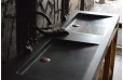 Double vasque en pierre 160x50 granit noir Luxe FOLEGE SHADOW
