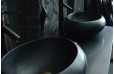 Vasque à poser en pierre naturelle granit noir véritable luxe COCOON SHADOW