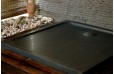 Bac de douche en pierre 100x100 granit noir SQUARIUM SHADOW