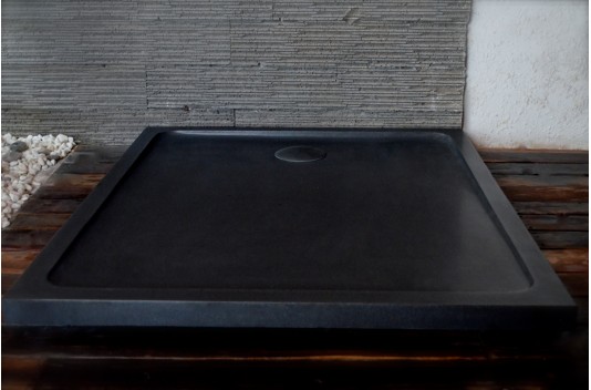 Receveur de douche à l'italienne granit noir 120X100  KIAORA SHADOW Receveur de douche à l'italienne granit noir 120X100  KIAORA SHADOW