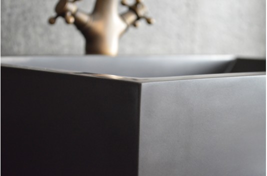 Vasque pierre naturelle véritable granit ou basalte PEGASUS SHADOW