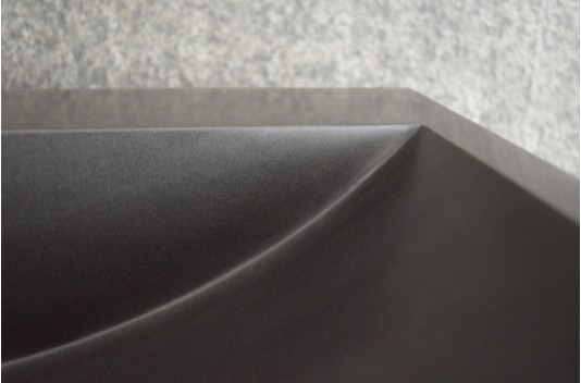 Vasque pierre naturelle véritable granit ou basalte PEGASUS SHADOW