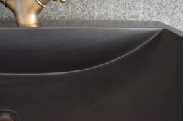 Vasque salle de bain à poser pierre Basalte noir PEGASUS BLACK
