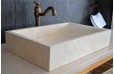 Vasque en pierre naturelle marbre d'Égypte 60 TORRENCE SUNNY