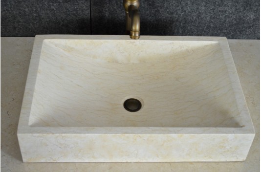 Vasque en pierre naturelle marbre d'Égypte 60 TORRENCE SUNNY Vasque en pierre naturelle marbre d'Égypte 60 TORRENCE SUNNY