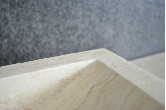 Vasque en pierre naturelle marbre d'Égypte 60 TORRENCE SUNNY Vasque en pierre naturelle marbre d'Égypte 60 TORRENCE SUNNY