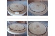 Table de jardin ronde pierre mosaïque marbre 90-125-160 MEXICO