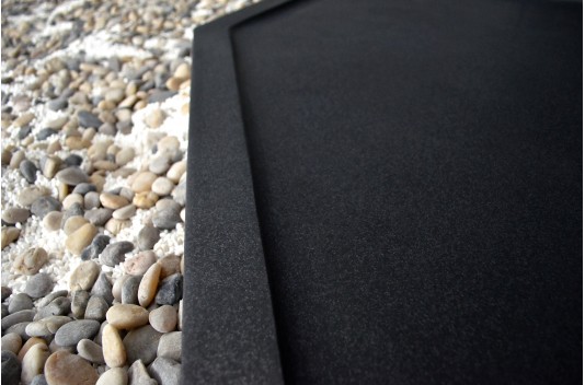 Receveur de douche en pierre 120X90 granit noir RUBIX SHADOW Receveur de douche en pierre 120X90 granit noir RUBIX SHADOW