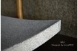 Vasque en pierre naturelle granit gris véritable salle de bain BALI