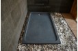 Receveur de douche en pierre à l'italienne 160x90 granit gris QUASAR