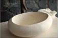 Vasque en marbre à poser pierre oblongue COCOON SUNNY