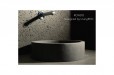 Vasque en pierre naturelle Ronde basalte gris RONDO