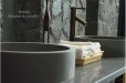 Vasque en pierre naturelle Ronde basalte gris RONDO