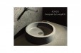 Vasque en pierre naturelle Ronde basalte gris RONDO