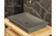 Vasque en pierre naturelle à poser 60x40 granit véritable DUNE