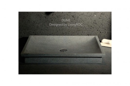 Vasque en pierre naturelle à poser 60x40 granit véritable DUNE Vasque en pierre naturelle à poser 60x40 granit véritable DUNE