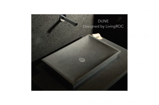 Vasque en pierre naturelle à poser 60x40 granit véritable DUNE Vasque en pierre naturelle à poser 60x40 granit véritable DUNE