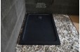 Receveur de douche 120X80 à l'italienne véritable Granit Noir PALAOS SHADOW