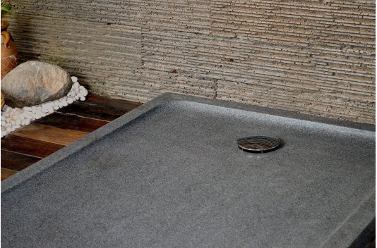 Receveur de douche à l'italienne Granit 140x100 pierre véritable PALM Receveur de douche à l'italienne Granit 140x100 pierre véritable PALM