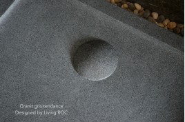 Receveur de douche à l'italienne Granit 140x100 pierre véritable PALM