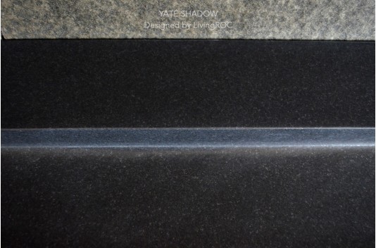 Double vasque en pierre 120x50 Granit Noir véritable YATE SHADOW