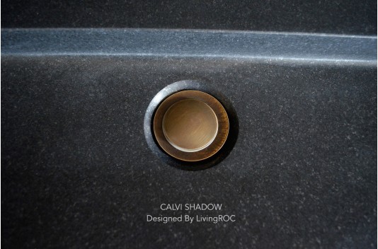 Vasque à poser salle de bain granit noir Luxe CALVI SHADOW Vasque à poser salle de bain granit noir Luxe CALVI SHADOW