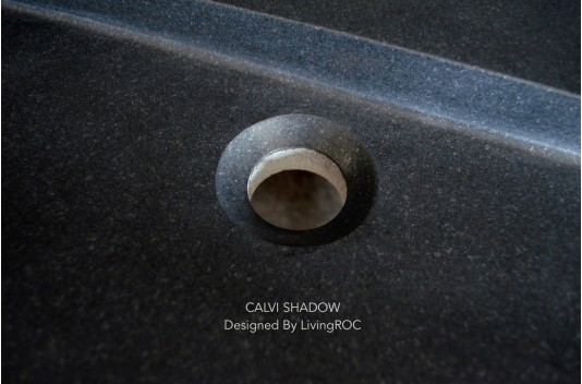 Vasque à poser salle de bain granit noir Luxe CALVI SHADOW Vasque à poser salle de bain granit noir Luxe CALVI SHADOW