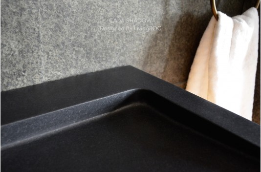 Vasque à poser salle de bain granit noir Luxe CALVI SHADOW Vasque à poser salle de bain granit noir Luxe CALVI SHADOW